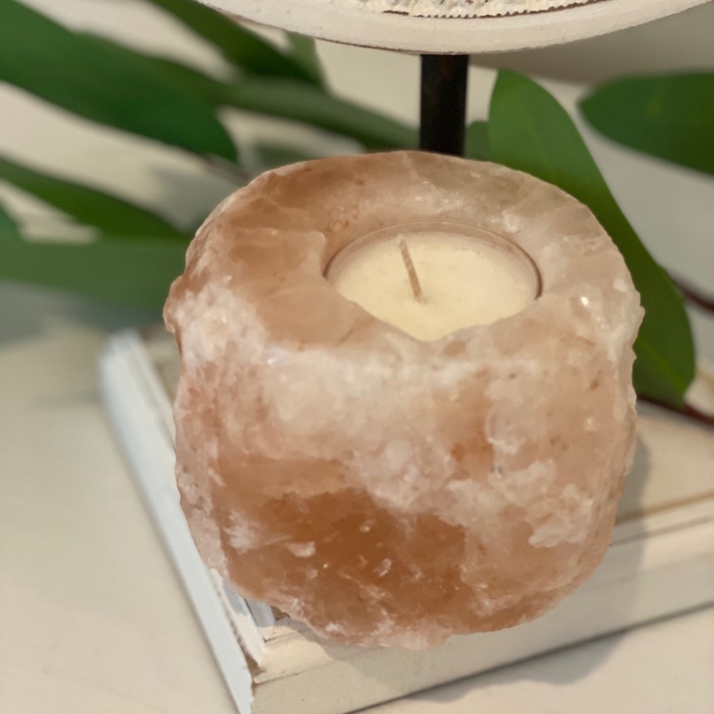 Himalayan Crystal Salt Candle Holder
